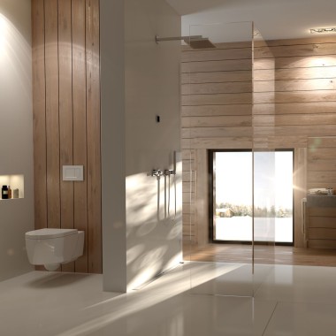 Geberit kupaonica s drvenim panelima
