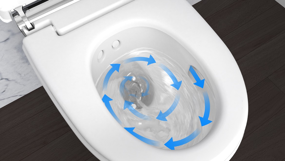 Geberit AquaClean TurboFlush tehnologija Geberit AquaClean TurboFlush tehnologija