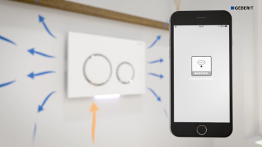 Upravljanje Geberit DuoFresh odzračivanjem putem aplikacije