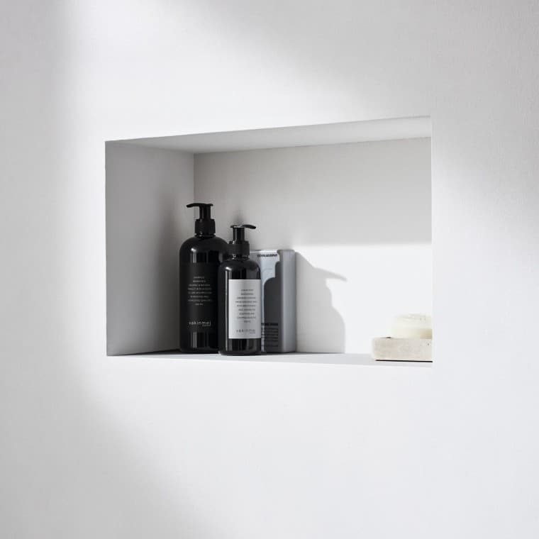 Kutija za odlaganje za niše: model koji se može obložiti pločicama. Kutija za odlaganje za niše: model koji se može obložiti pločicama.